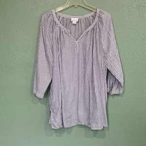 Stripped Liz Claiborne Blouse